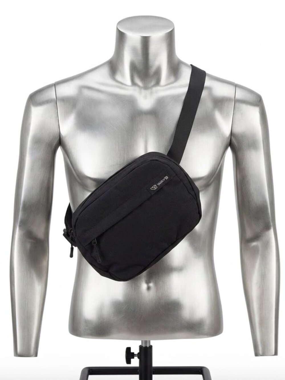 Share WAYB Ready To Roam Catchall Crossbody Shoulder Sling Bag Black Pack